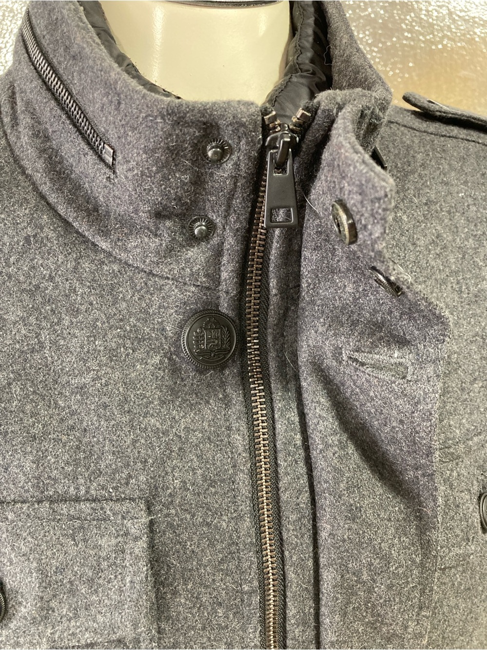 Black Rivet Coat - Picture 9 of 14